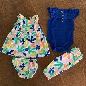 Carter’s Baby Girl Matching Set - 6 months